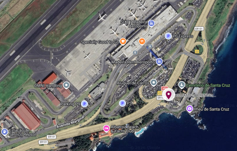 MADEIRA AIRPORT - SHUTTLE FROM PARK P0 TO P6